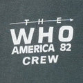 1982 The Who American Tour Crew Shirt