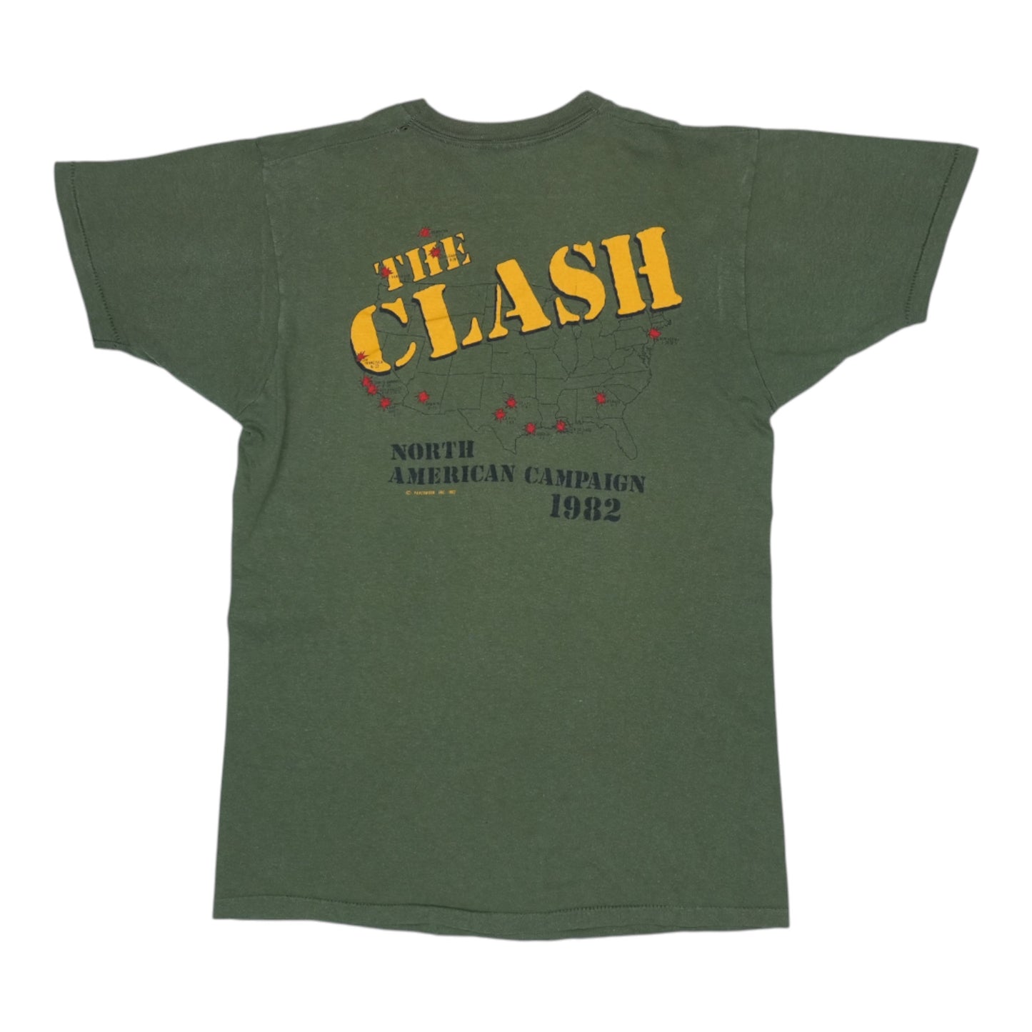 1982 The Clash Combat Rock Tour Shirt