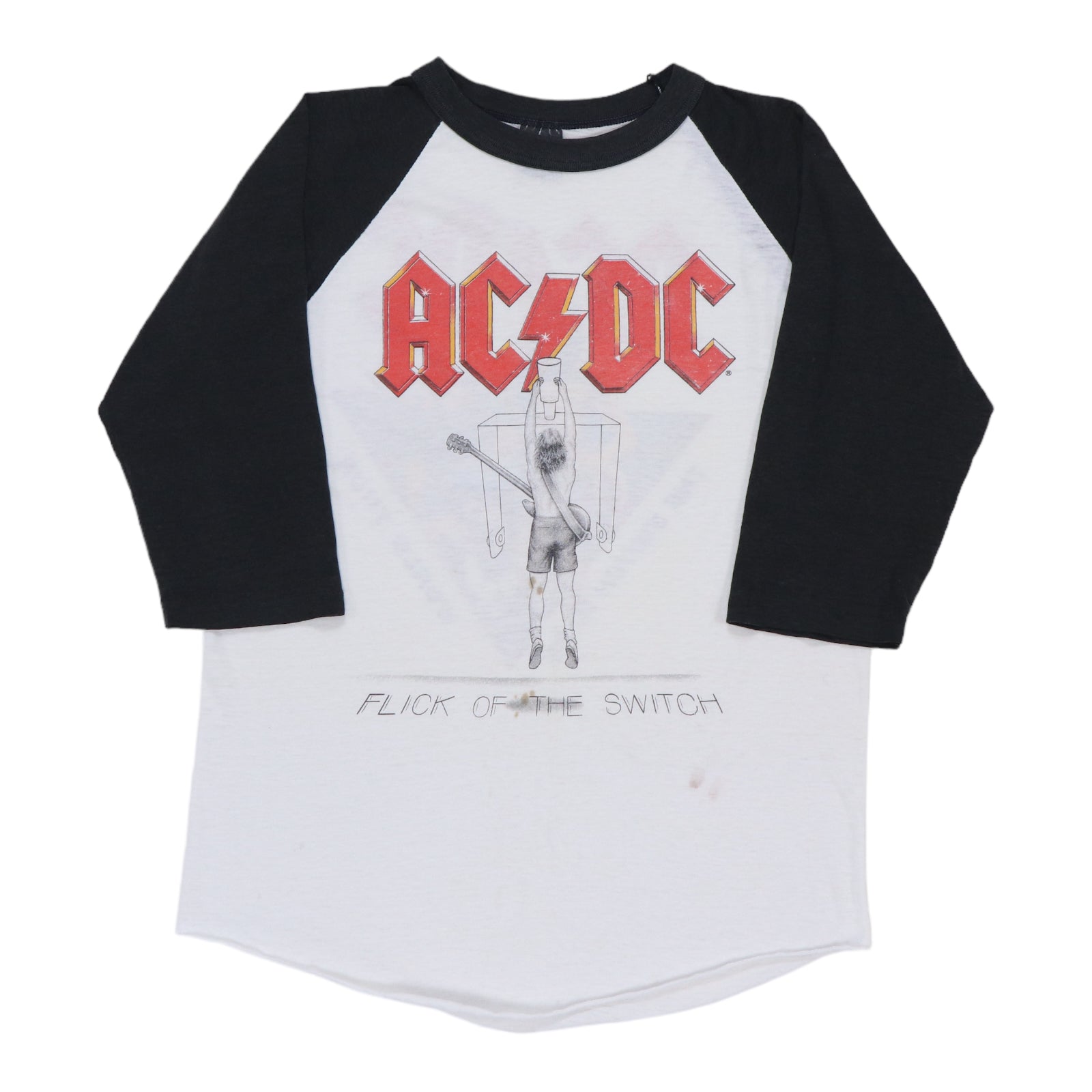 1983 ACDC Flick Of The Switch Tour Jersey Shirt | Authentic Vintage ...