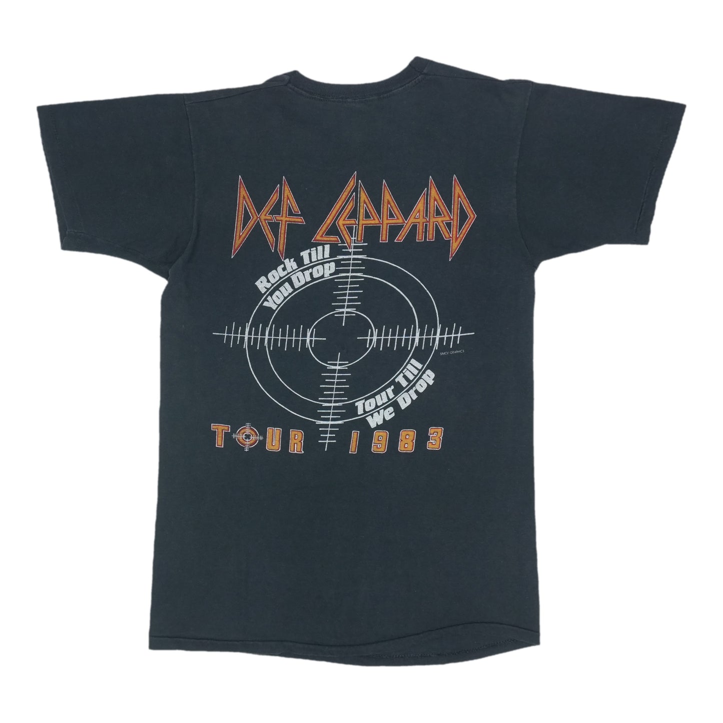 1983 Def Leppard Pyromania Shirt Back