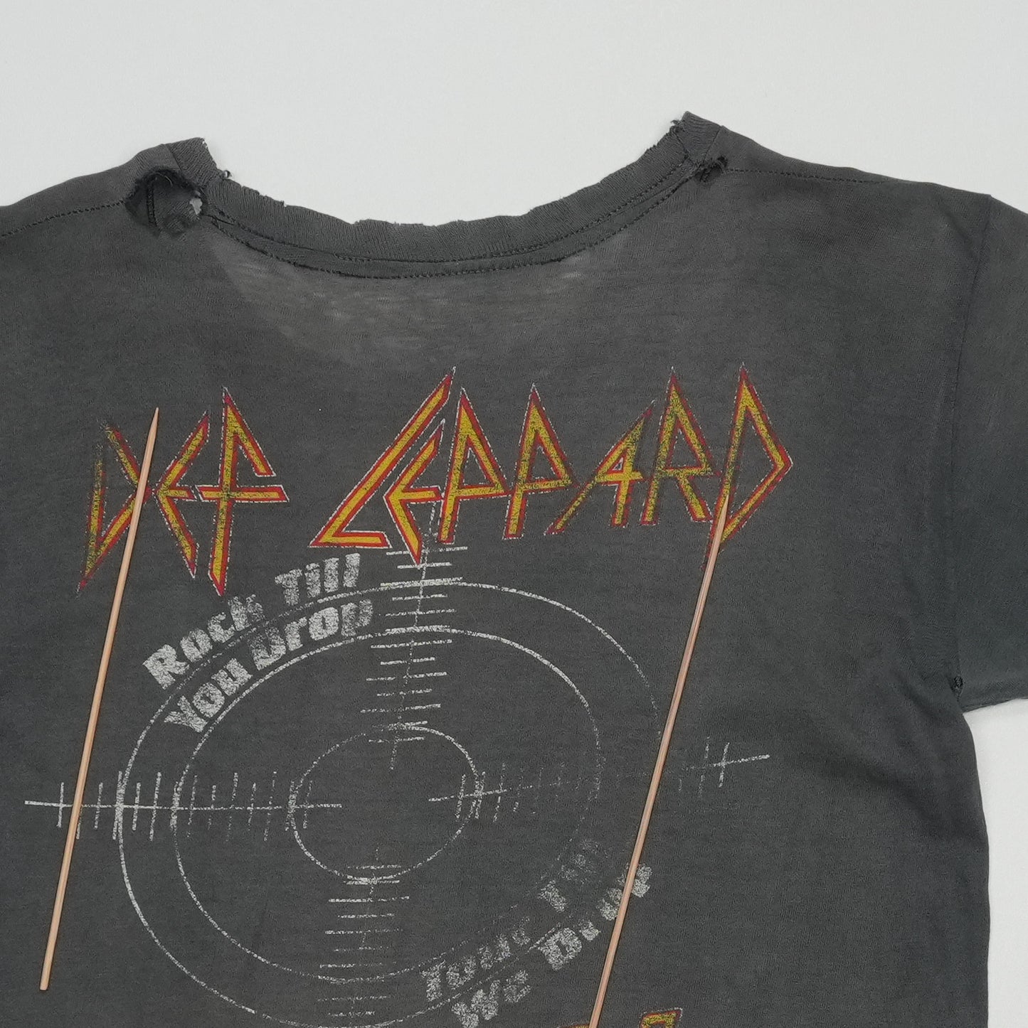 1983 Def Leppard Pyromania Tour Shirt Detail 8