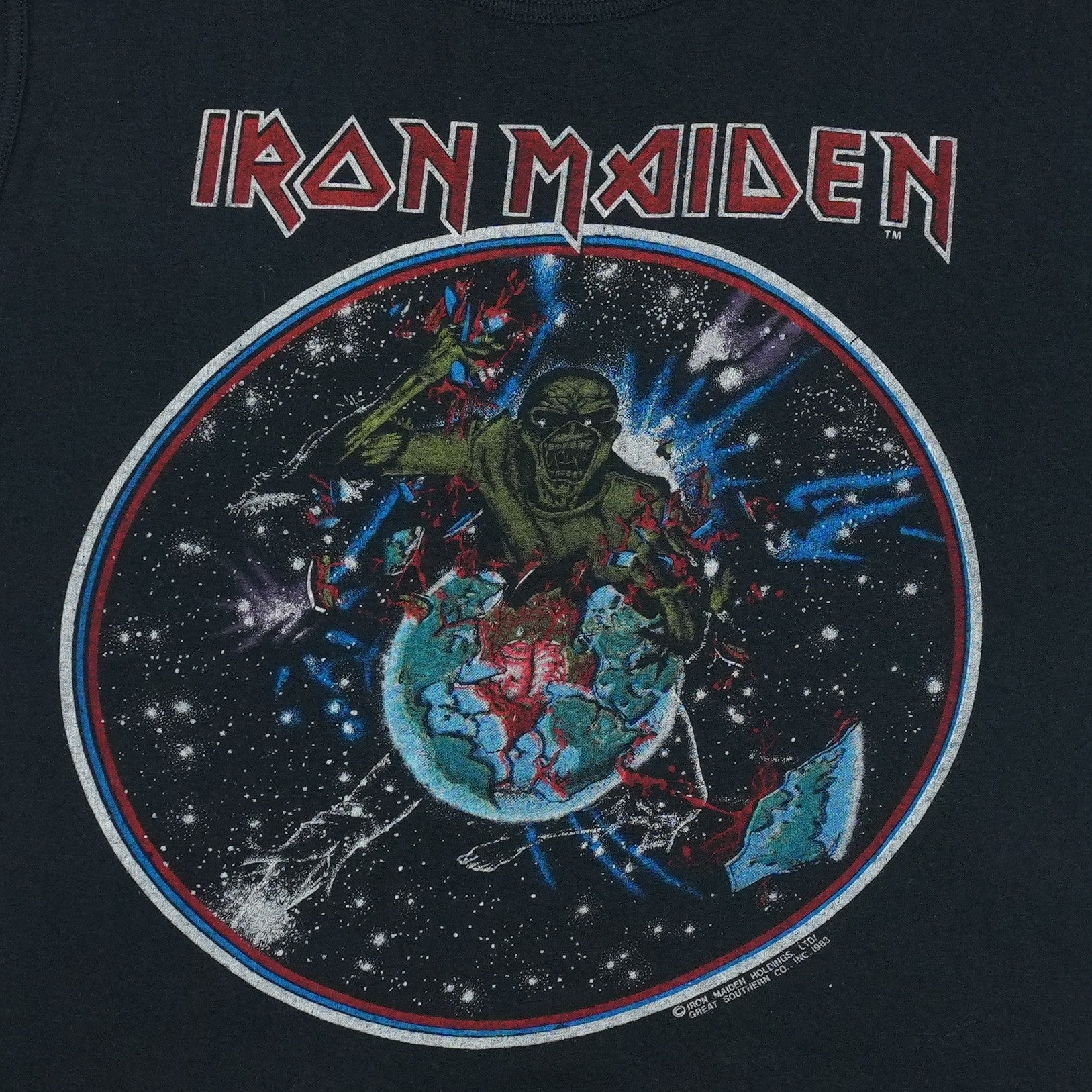 Buy 1983 Iron Maiden World Piece Tour Sleeveless Shirt - Vintage T