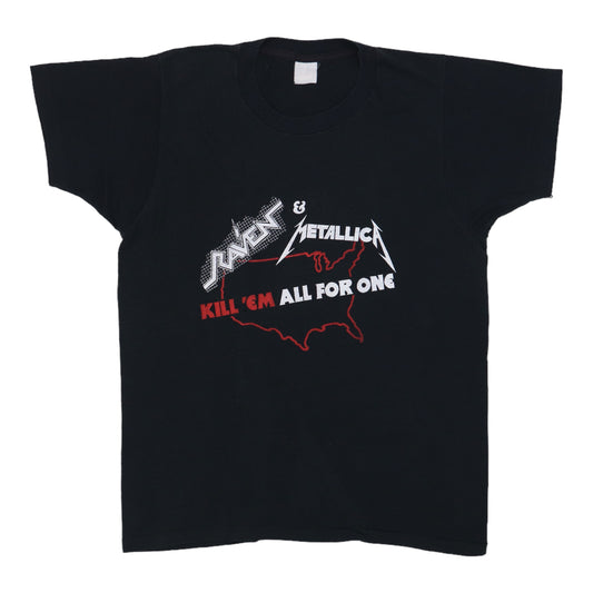 1983 Metallica Raven Kill Em All For One Tour Shirt