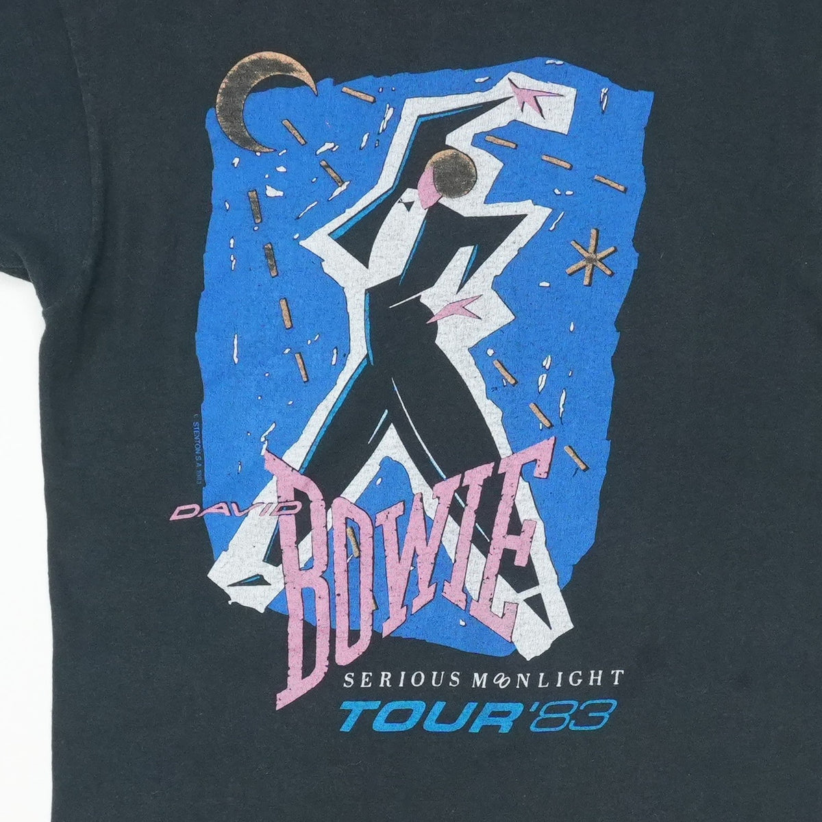 1983 David Bowie Serious Moonlight Tour Shirt