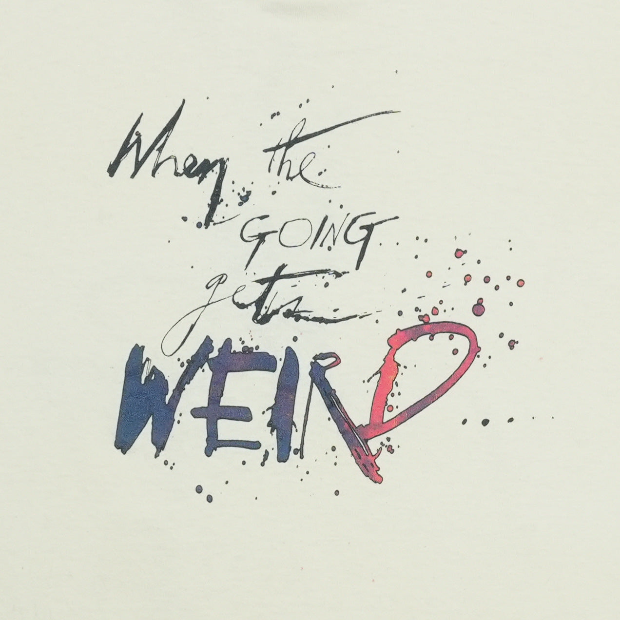 1983 Hunter S. Thompson When the Going Gets Steadman Shirt Detail 2