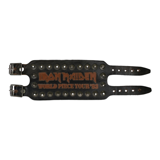 1983 Iron Maiden World Piece Tour Leather Bracelet