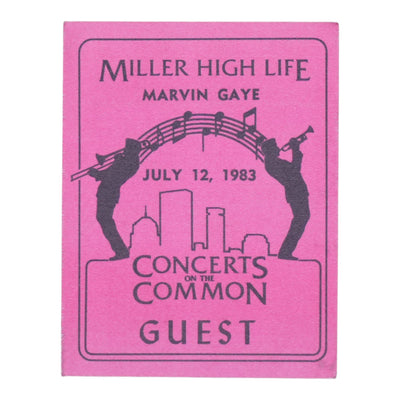 1983 Marvin Gaye Backstage Pass