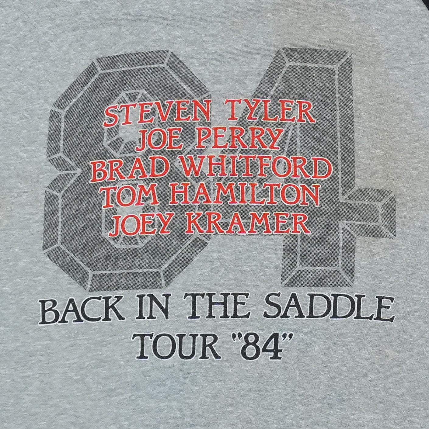 1984 Aerosmith Back In The Saddle Tour Shirt