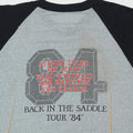 1984 Aerosmith Back In The Saddle Tour Shirt