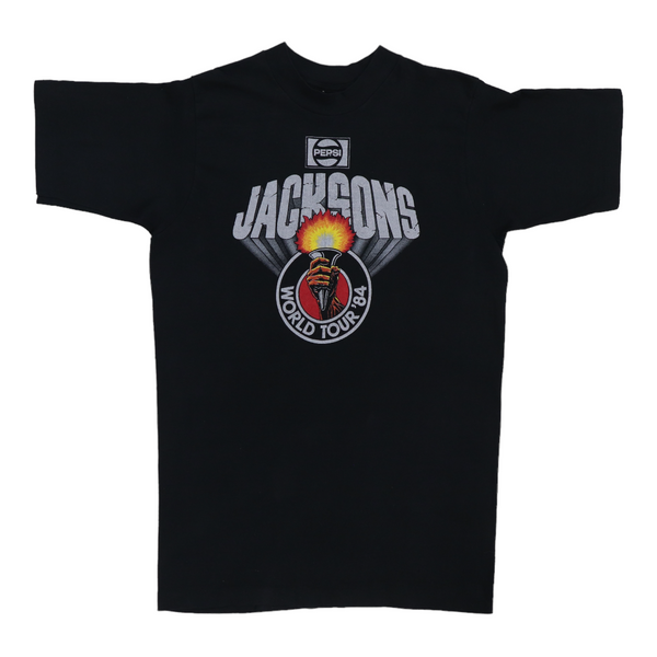 希少 オフコース1984年ツアーTシャツ The Best Yearヴィンテージ 1984-Jacksons-Victory-Tour-