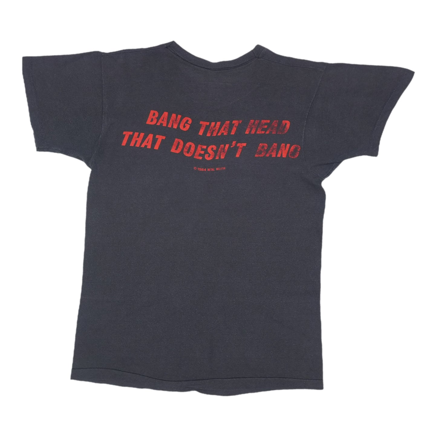 1984 Metallica Kill Em All Bang That Head Shirt Back
