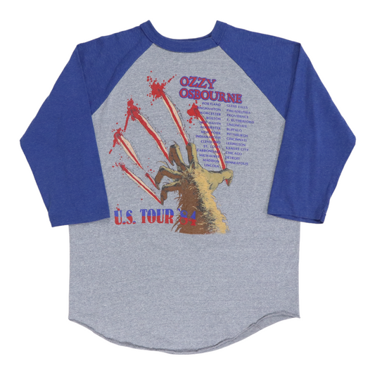 1984 Ozzy Osbourne Bark At The Moon Tour Jersey Shirt