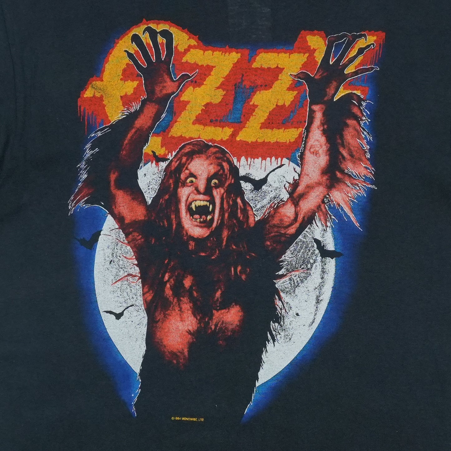1984 Ozzy Osbourne Rules Shirt Detail 1