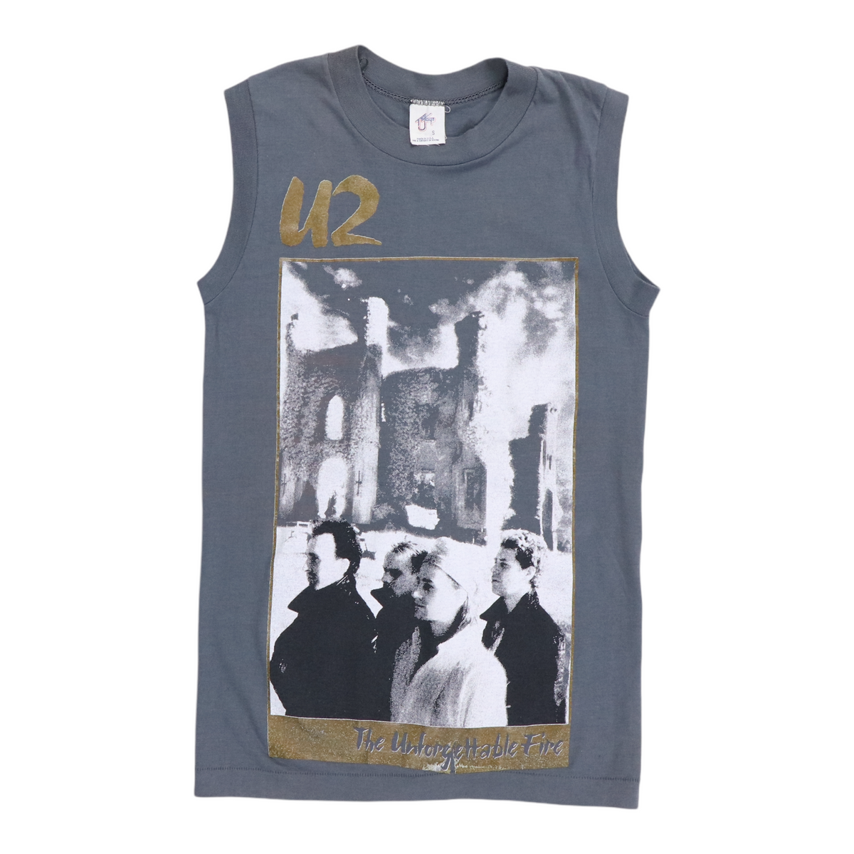1984 U2 Unforgettable Fire Tour Sleeveless Shirt | Authentic