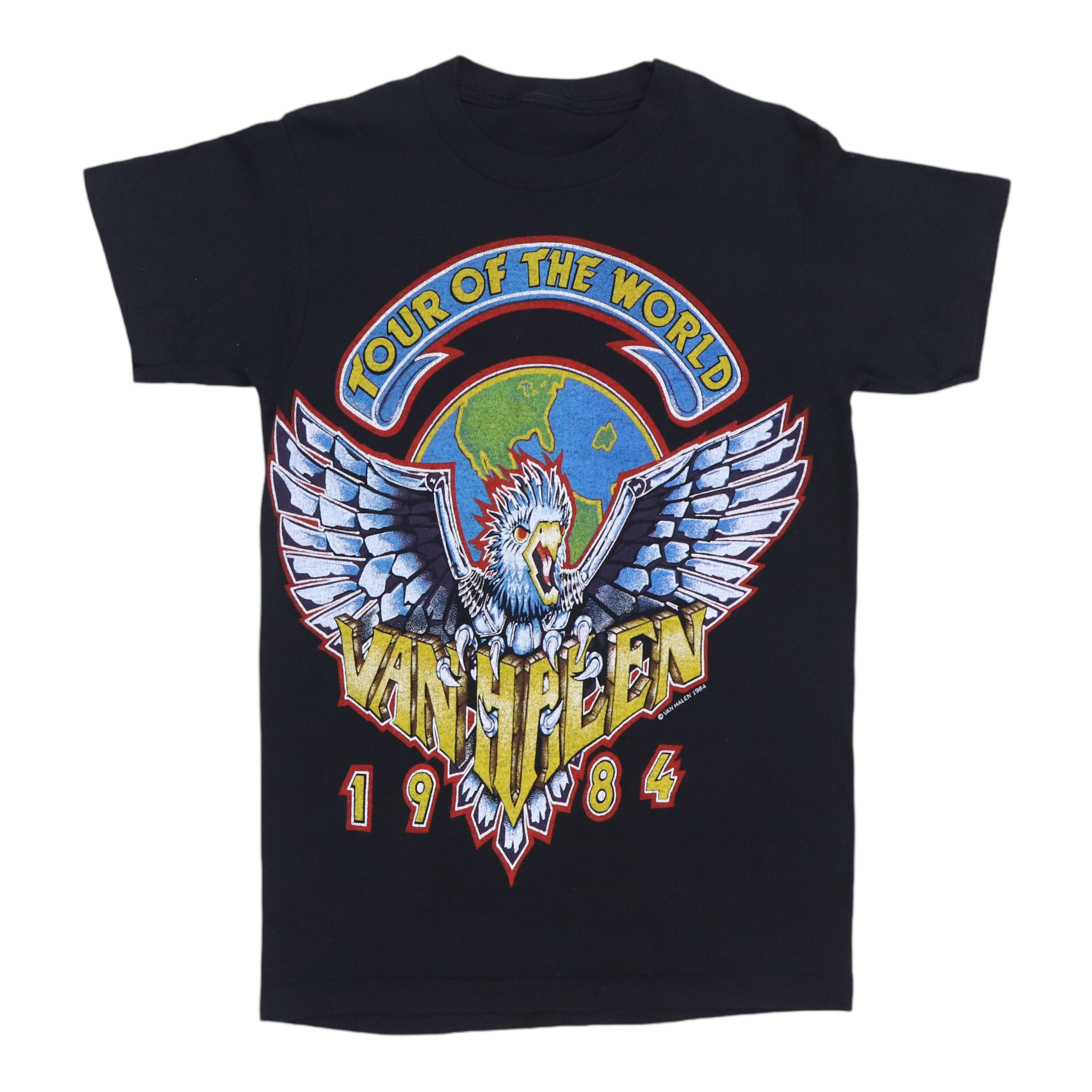 Van Halen '1984 Tour' (Black) T-Shirt (x-Large