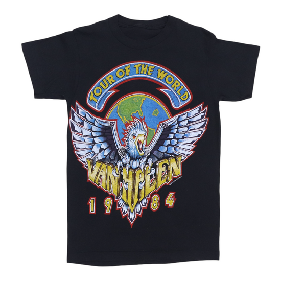 1984 Van Halen World Tour Shirt | Authentic Vintage Tee – WyCo Vintage