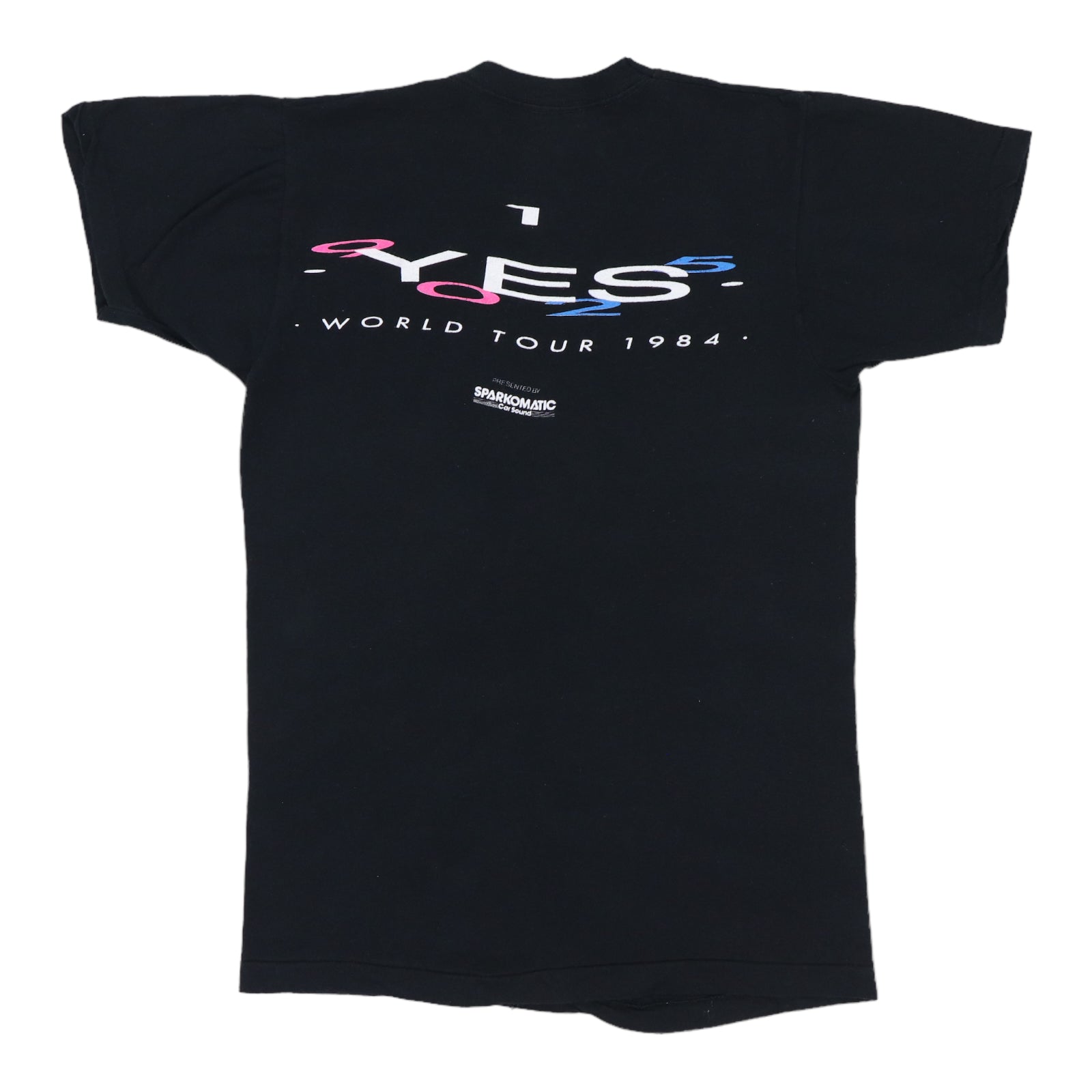 【希少】YES　ワールドツアー ヴィンテージ Tシャツ ブラック サイズXL 1984 Yes World Tour Shirt | Authentic Vintage Tee – WyCo Vintage