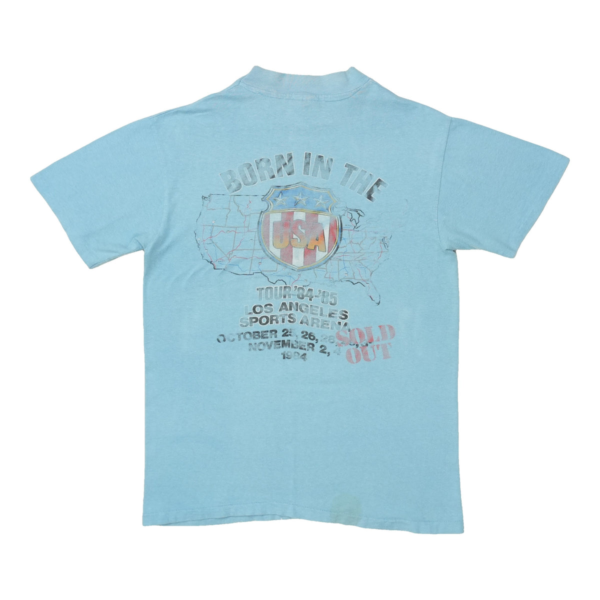 1984 Bruce Springsteen And The E Street Band Born In The USA Tour Shirt