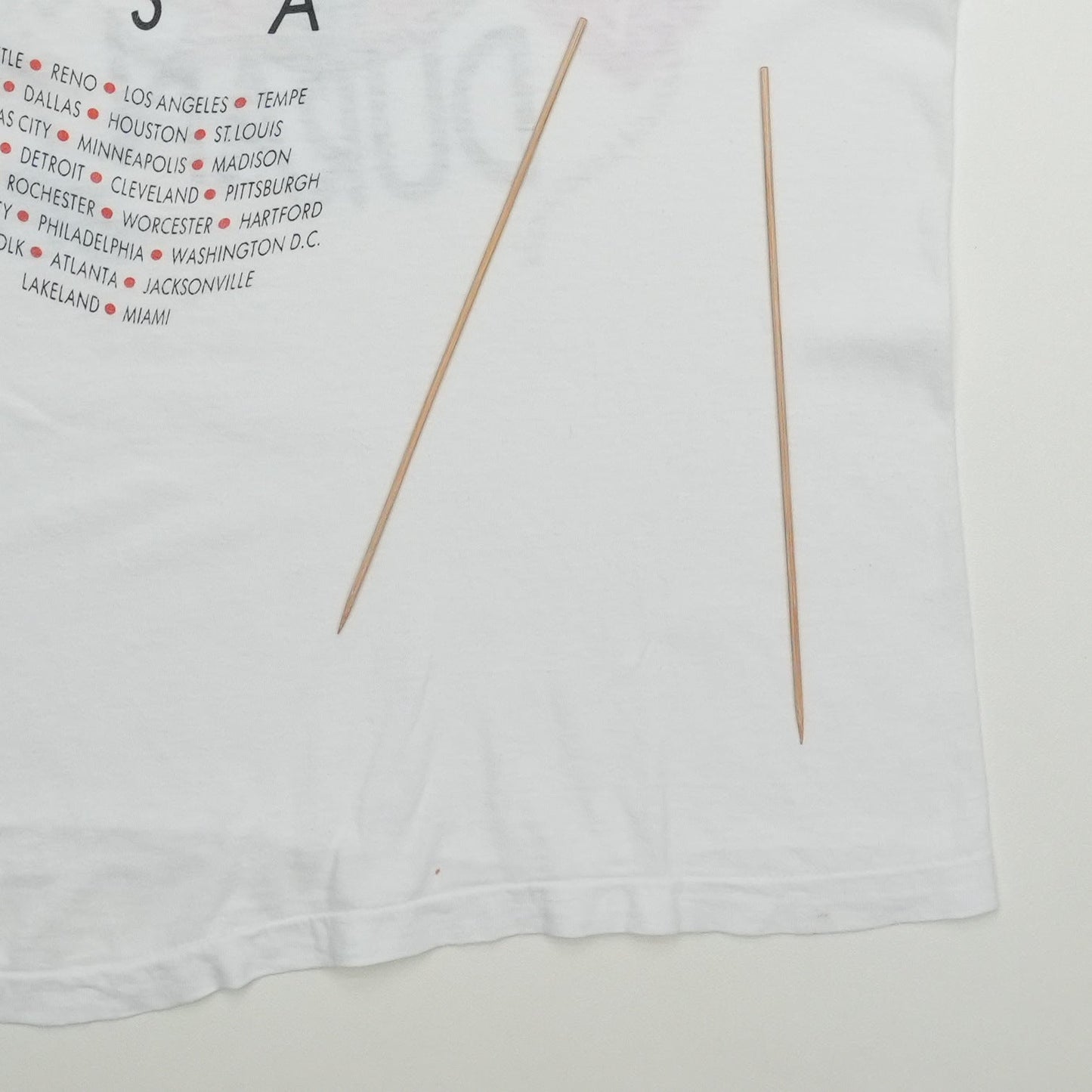 1984 Duran Duran Seven and the Ragged Tiger USA Tour Shirt Detail 7
