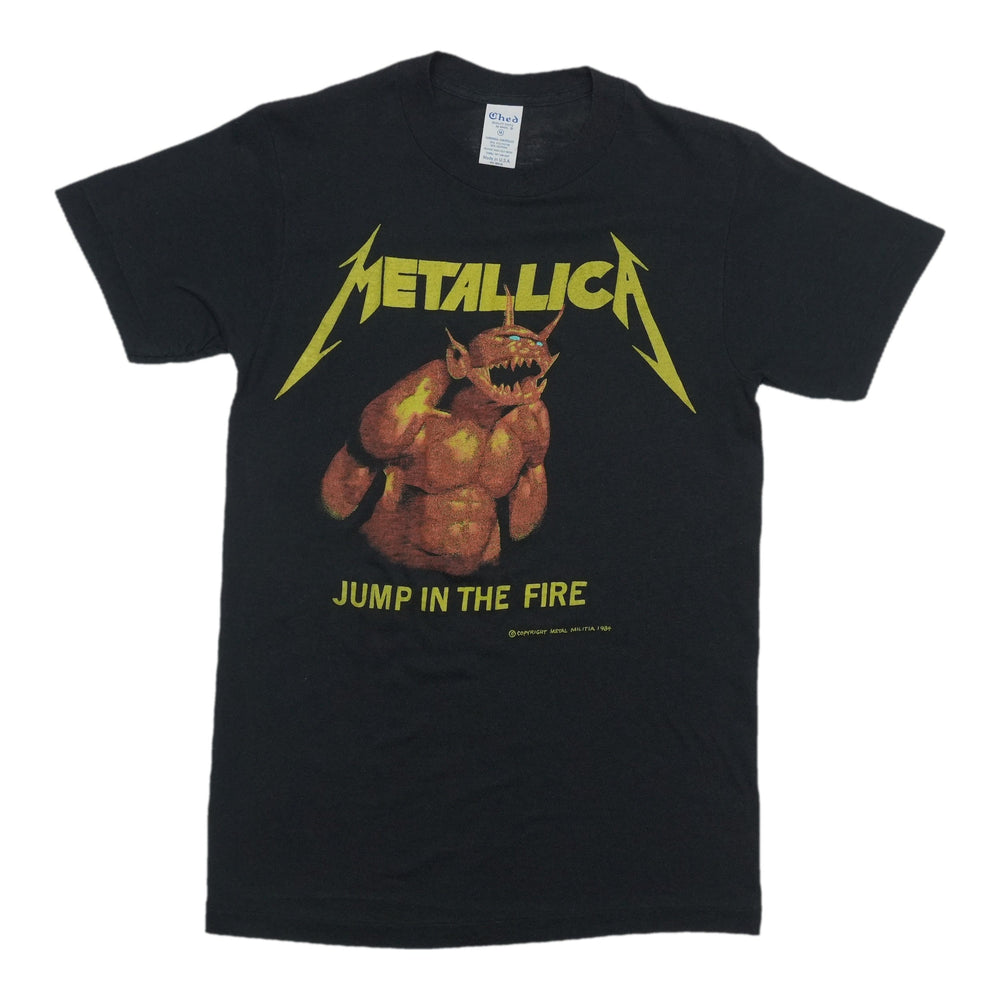 1984 Metallica Jump in the Fire Shirt Front