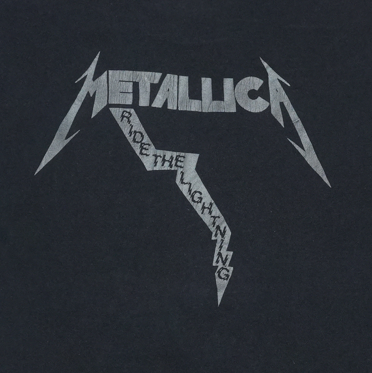 1984 Metallica Ride the Lightning Shirt Detail 3