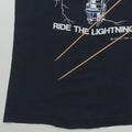 1984 Metallica Ride the Lightning Shirt Tag