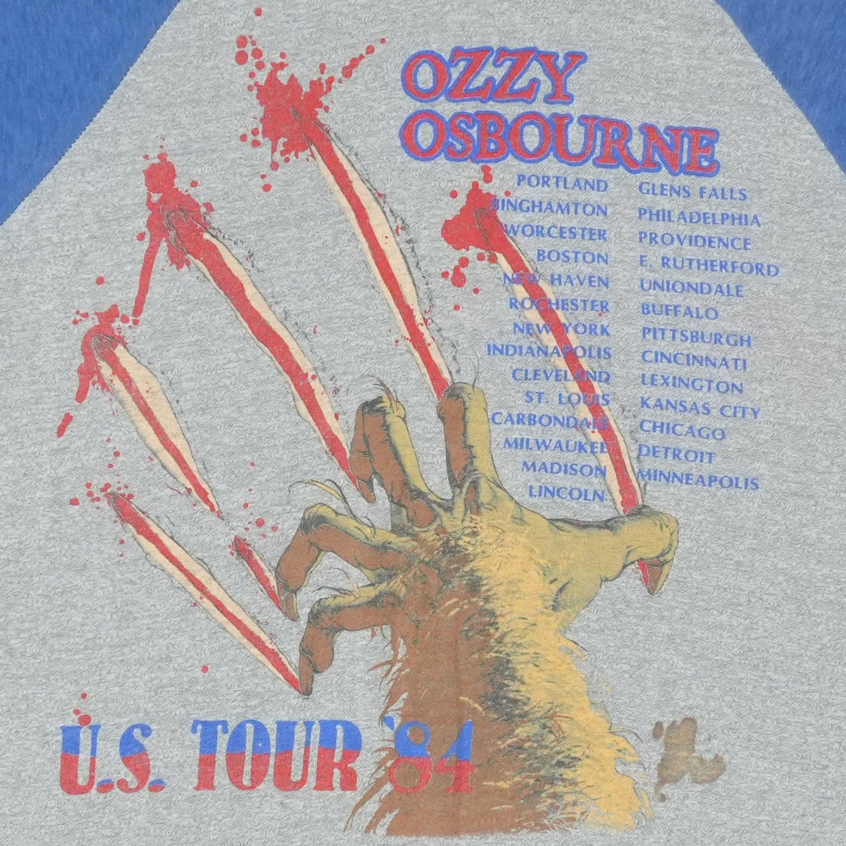 1984 Ozzy Osbourne Bark At The Moon US Tour Shirt
