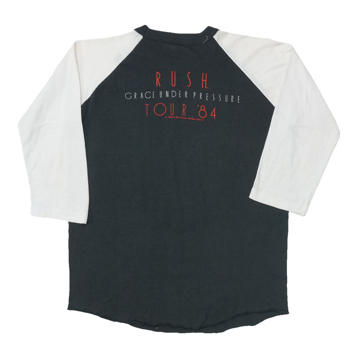 1984 Rush Grace Under Pressure Tour Jersey Shirt