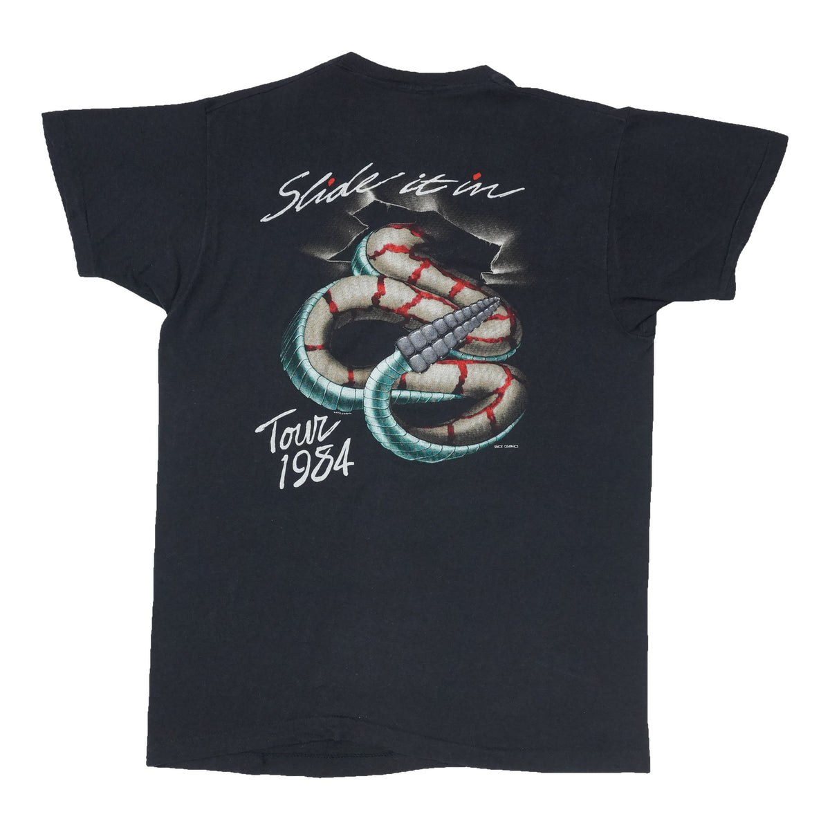 1984 Whitesnake Slide It In Tour Shirt