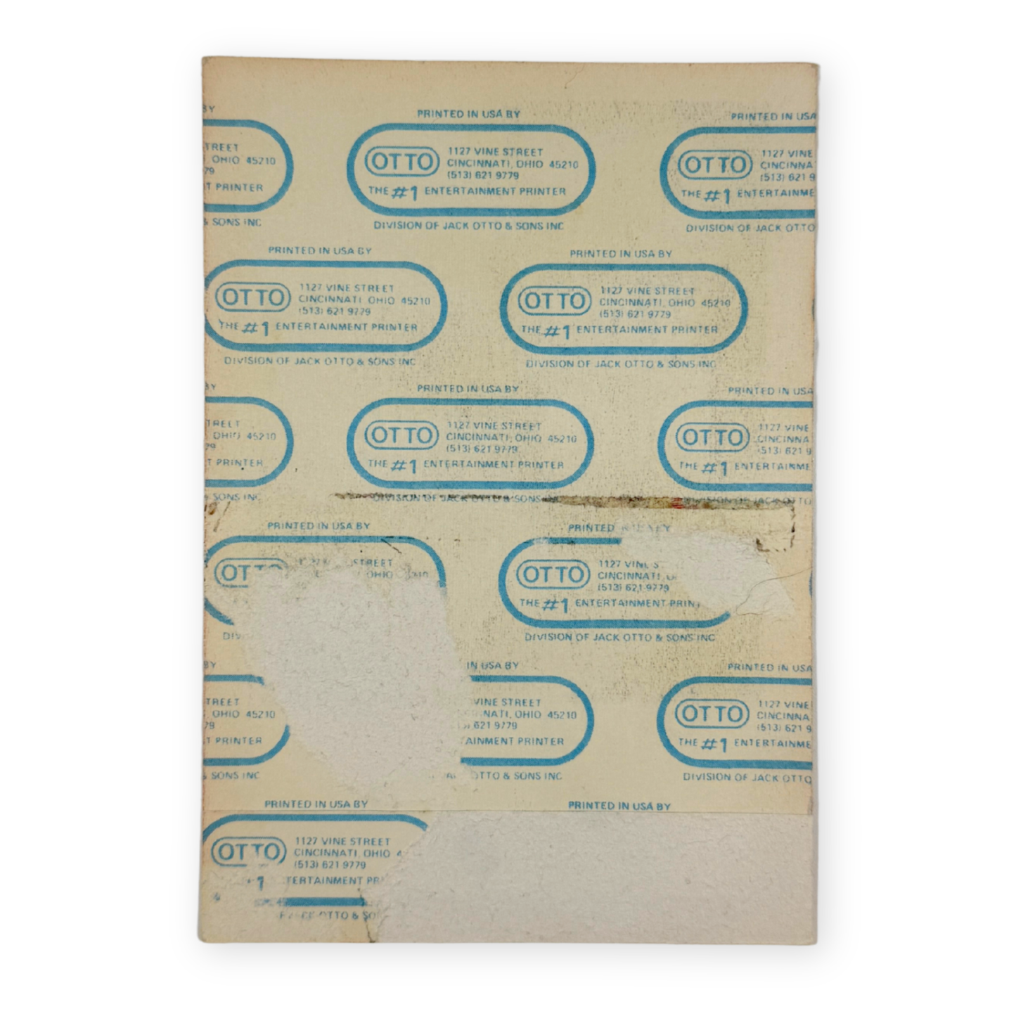 1984 Ozzy Osbourne Bark At The Moon Backstage Pass