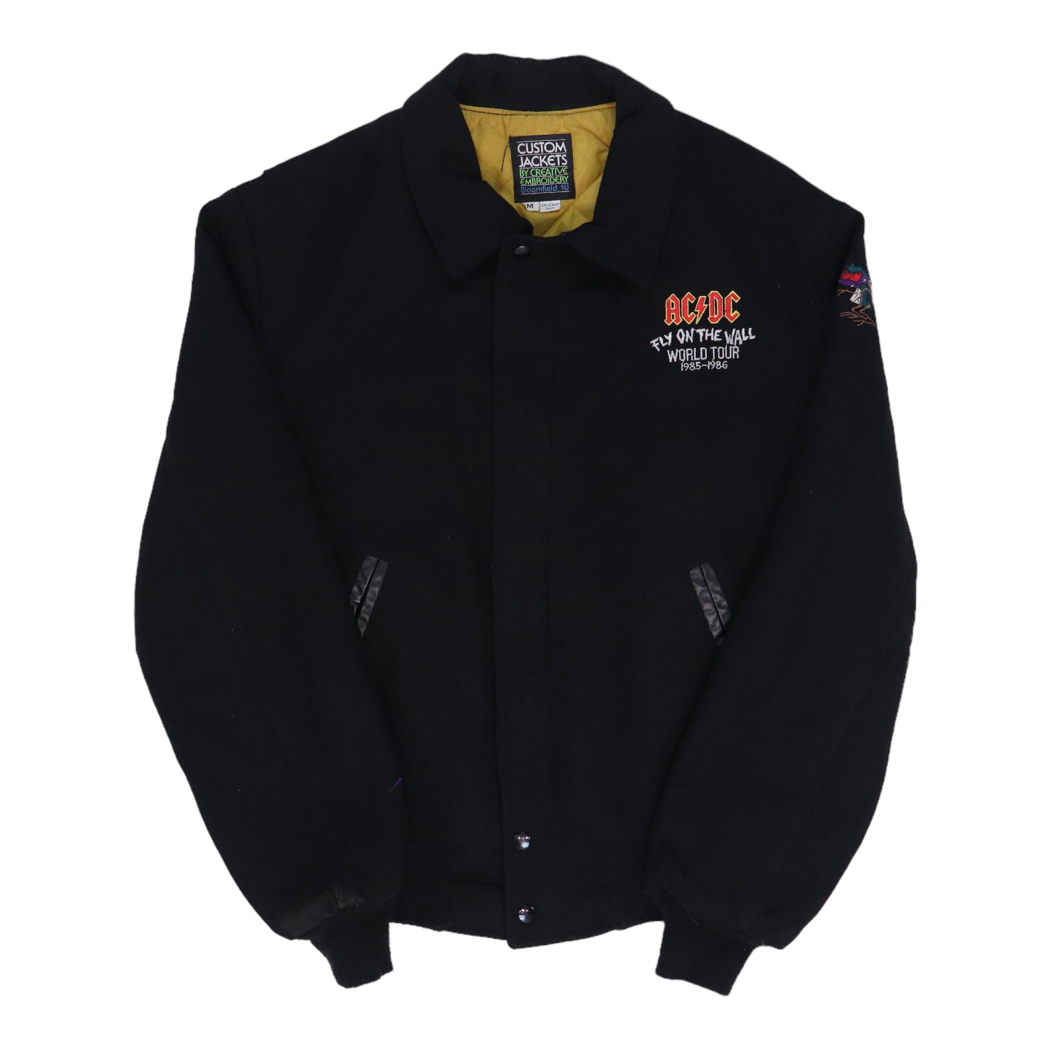 Original vintage 1985 ACDC Fly On The Wall World Tour Jacket | WyCo Vintage