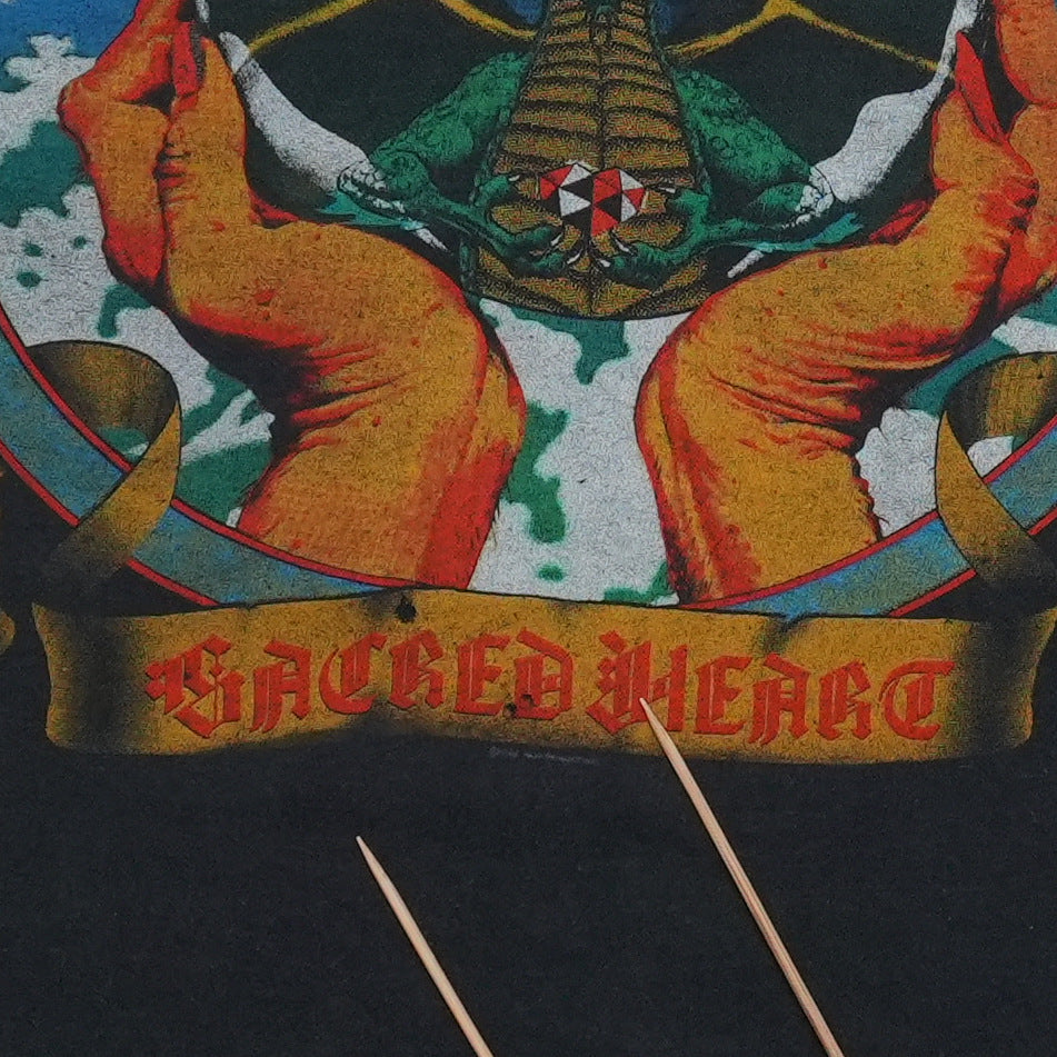 1985 Dio Sacred Heart Tour Shirt Detail 2