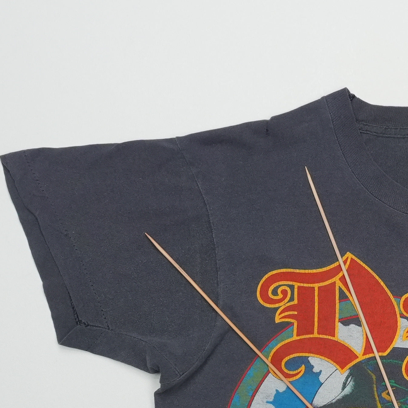 1985 Dio Sacred Heart Tour Shirt Detail 4
