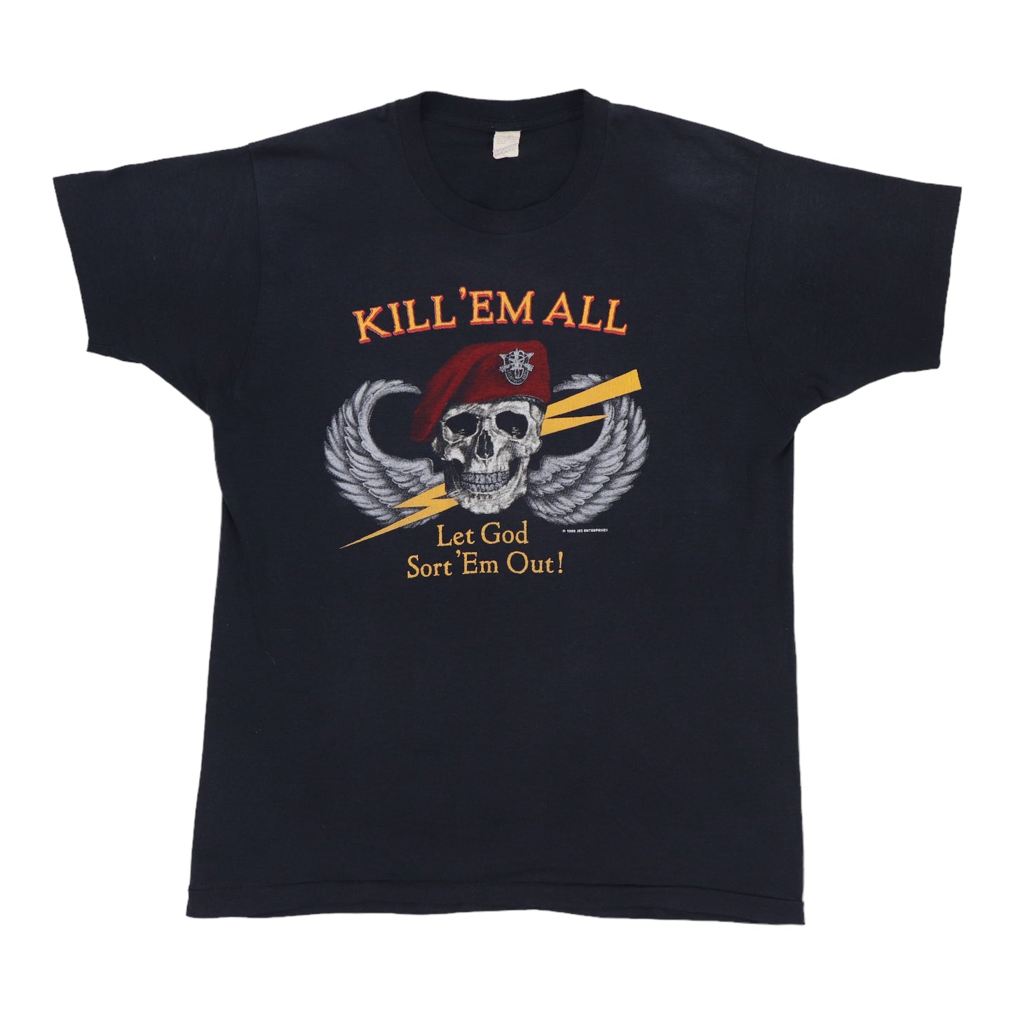 1985 Kill Em All Let God Sort Em Out Shirt