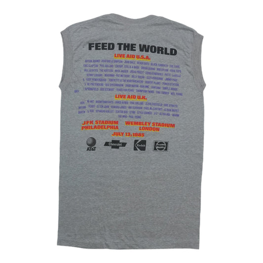 1985 Live Aid Philadelphia Sleeveless Concert Shirt Back