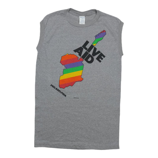 1985 Live Aid Philadelphia Sleeveless Concert Shirt Front