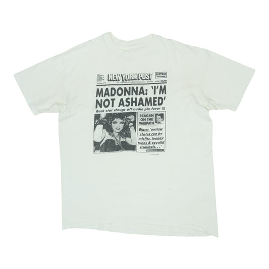 1985 Madonna Not Ashamed Shirt