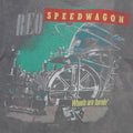 1985 REO Speedwagon Wheels Are Turnin Tour Shirt Detail 1