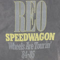 1985 REO Speedwagon Wheels Are Turnin Tour Shirt Detail 5