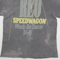 1985 REO Speedwagon Wheels Are Turnin Tour Shirt Detail 6