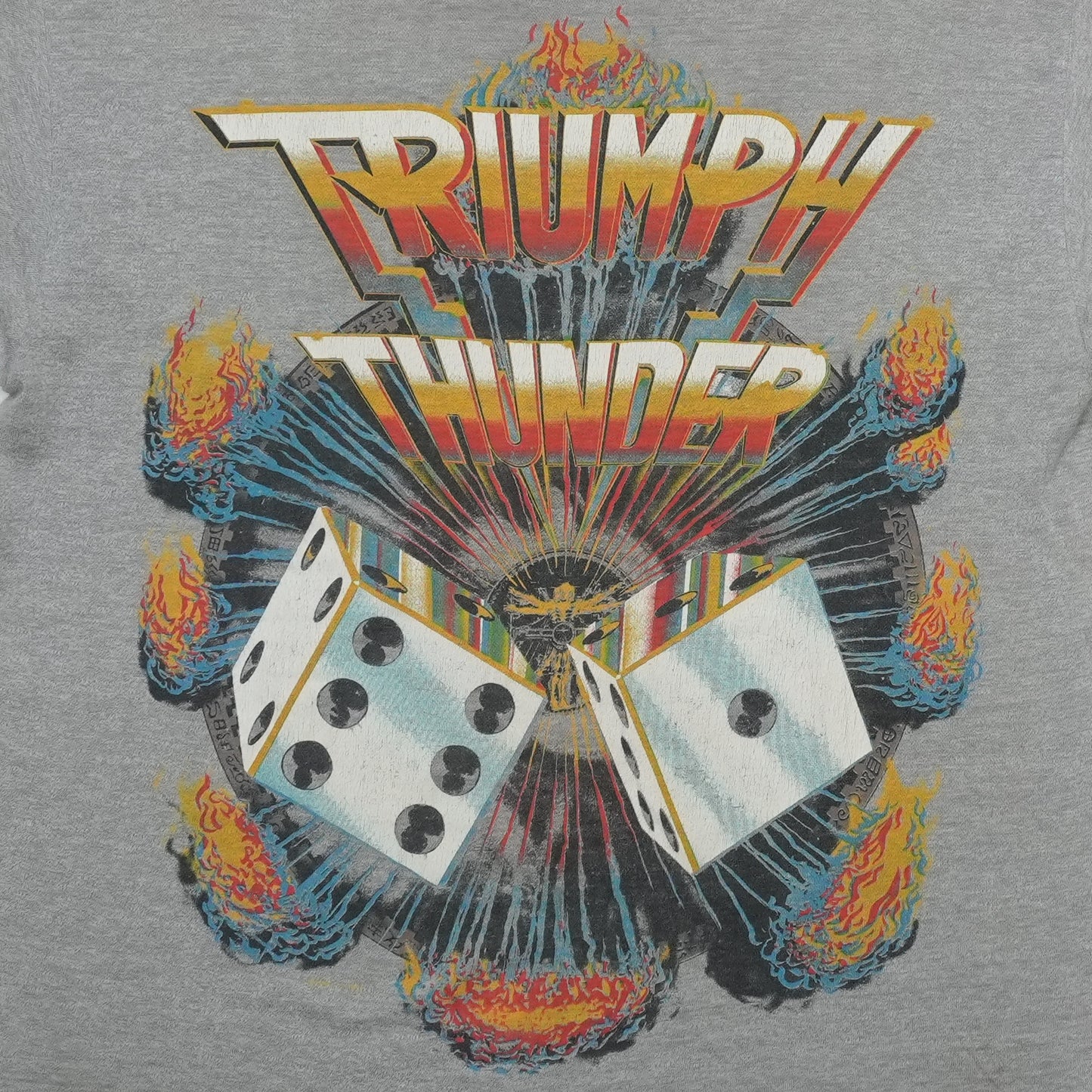 1985 Triumph Thunder Seven World Tour Shirt Detail 1