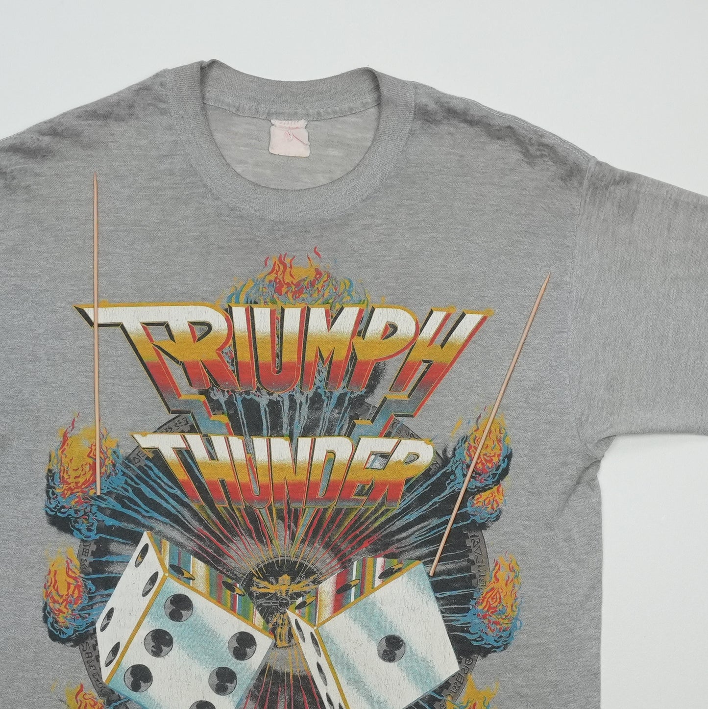 1985 Triumph Thunder Seven World Tour Shirt Detail 3