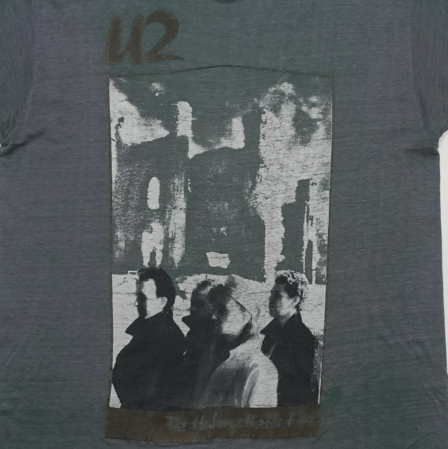 1985 U2 The Unforgettable Fire Tour Shirt Detail 1