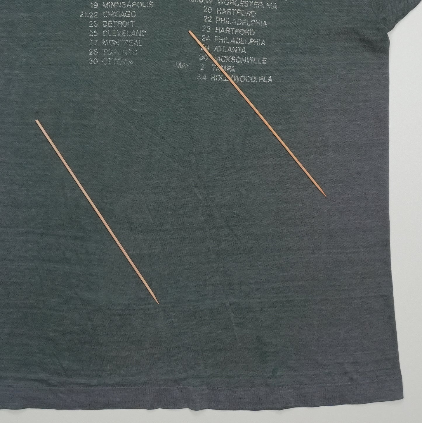 1985 U2 The Unforgettable Fire Tour Shirt Detail 5