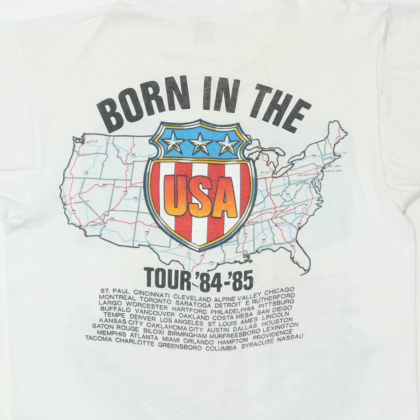 1985 Bruce Springsteen Born In The USA Tour Shirt