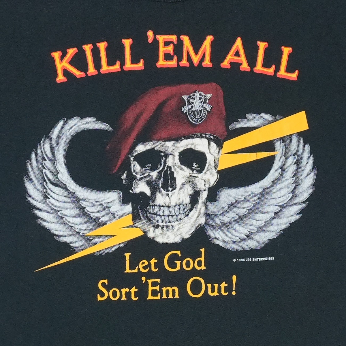 1985 Kill Em All Let God Sort Em Out Shirt