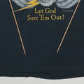 1985 Kill Em All Let God Sort Em Out Skull Shirt Detail 5