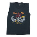 1985 Kill Em All Let God Sort Em Out Skull Shirt Front