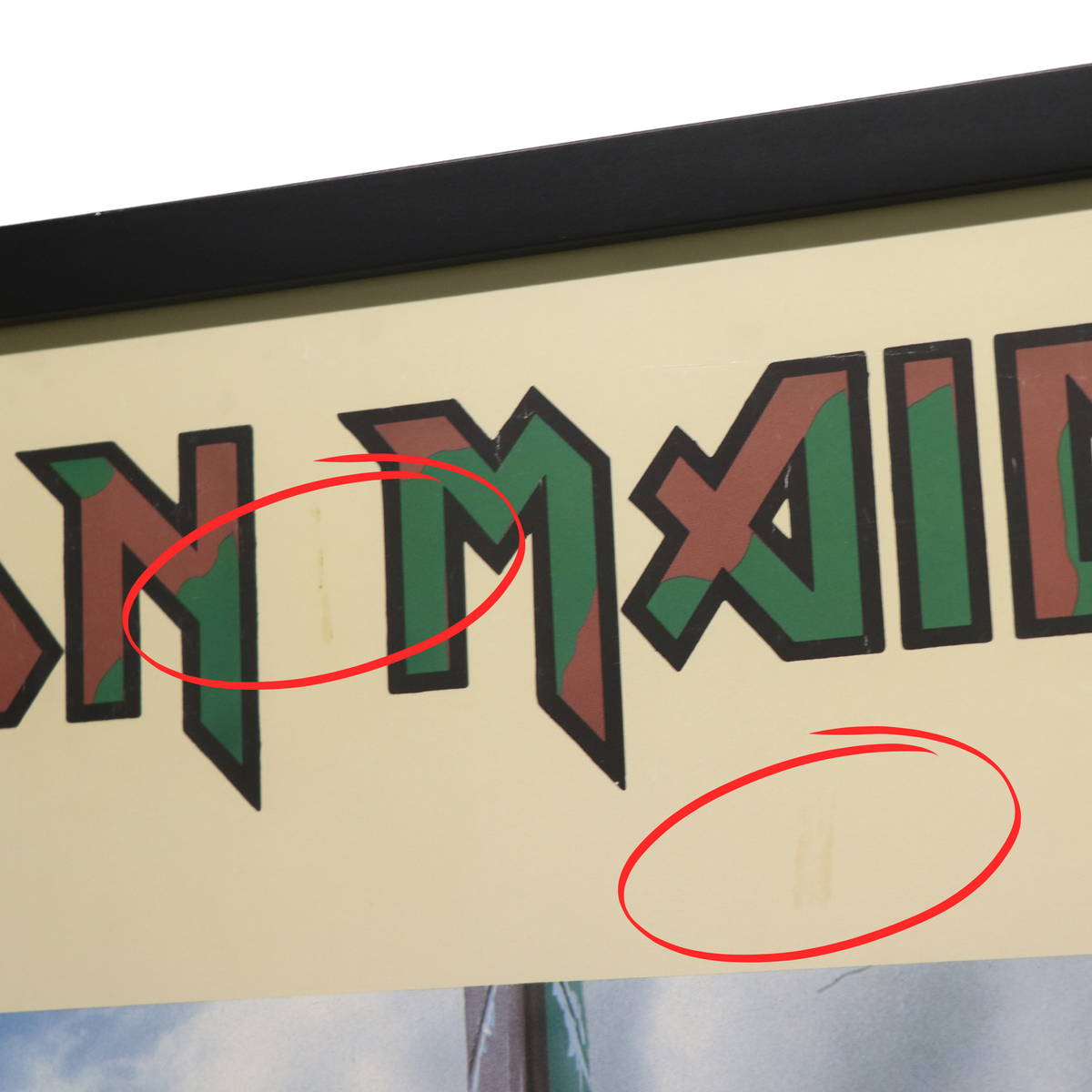 Original vintage 1985 Iron Maiden Powerslave Aces High Poster