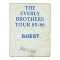 1985 The Everly Brothers Guest Backstage Pass front